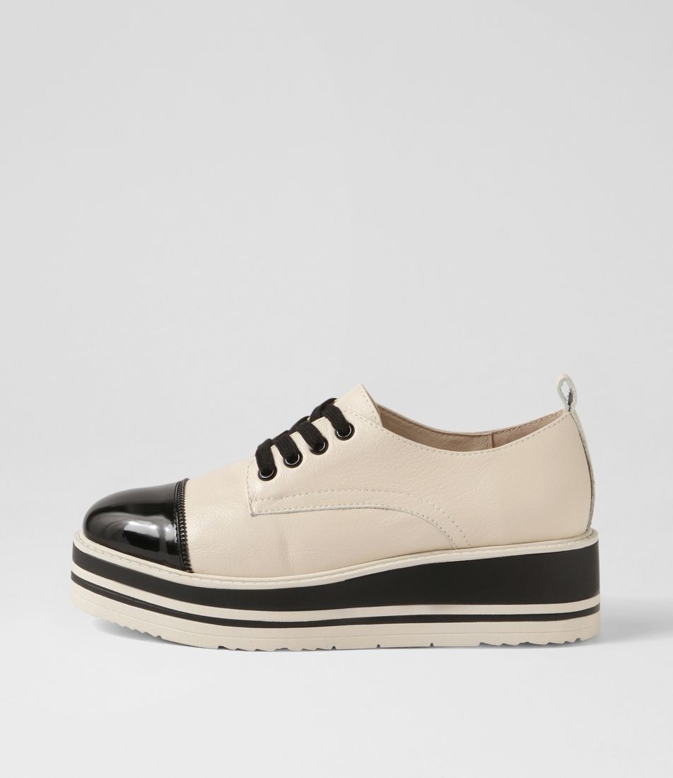 Salison Black Milk Patent Leather Sneakers