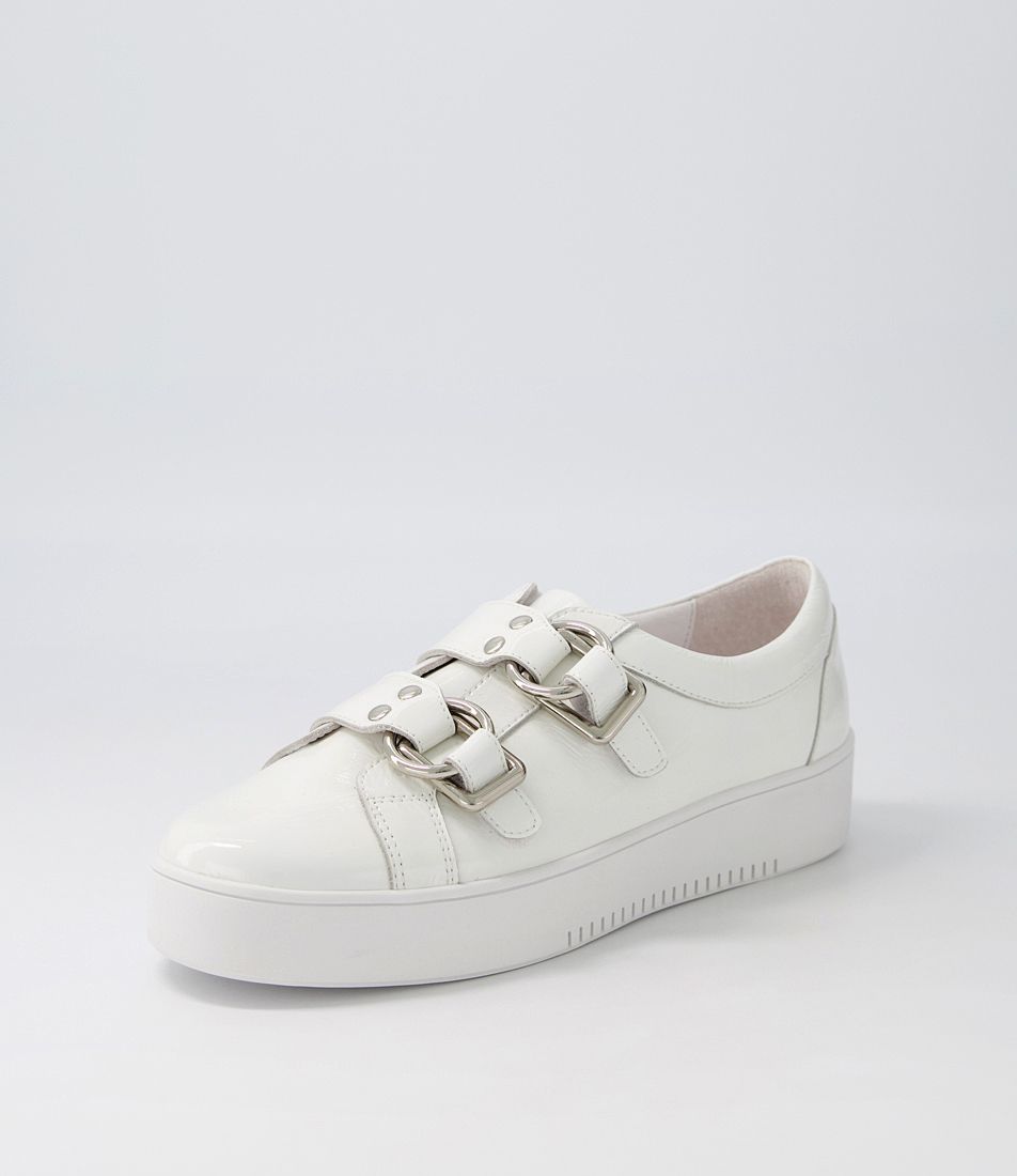Lemuna White Patent Leather Sneakers