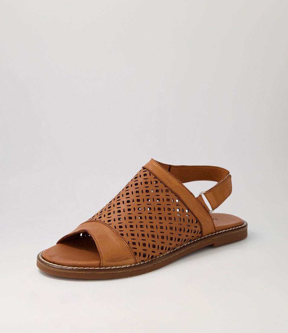 Ladah Tan Leather Sandals