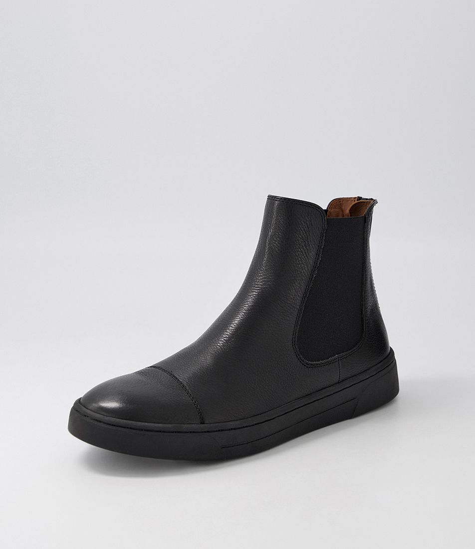Tamiss Black Leather Chelsea Boots