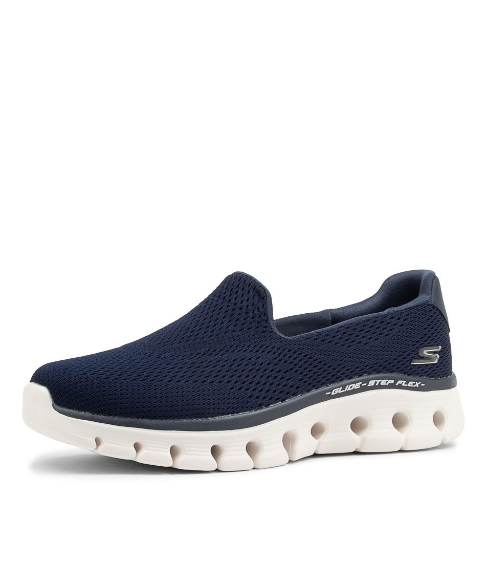 Go Walk Glide Navy Mesh Sneakers