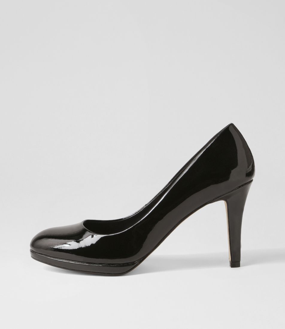 Galore Black Patent Leather Heels