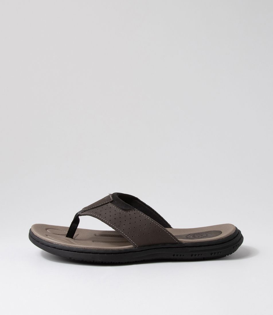 Dakar Charcoal Oil Nubuck Sandals