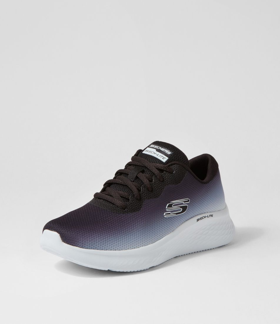 Skech Black Fabric Sneakers