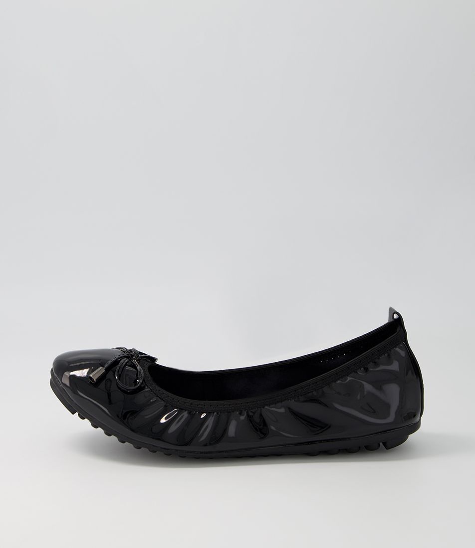 Corwin Black Patent Pu Ballet Flats