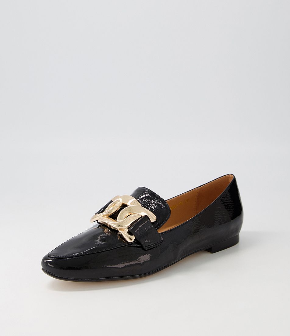 Socoro Black Patent Leather Loafers