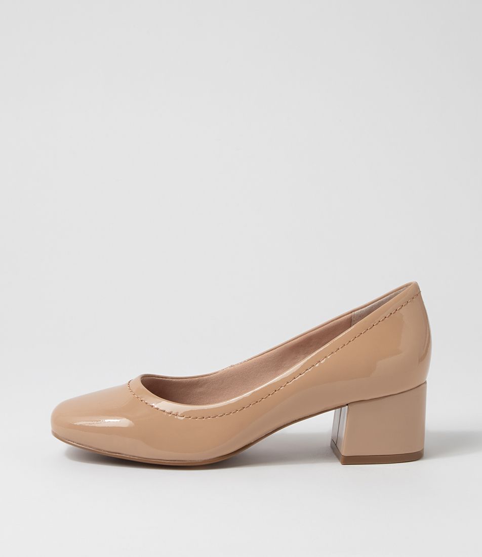 Blythe Nude Patent Leather Heels