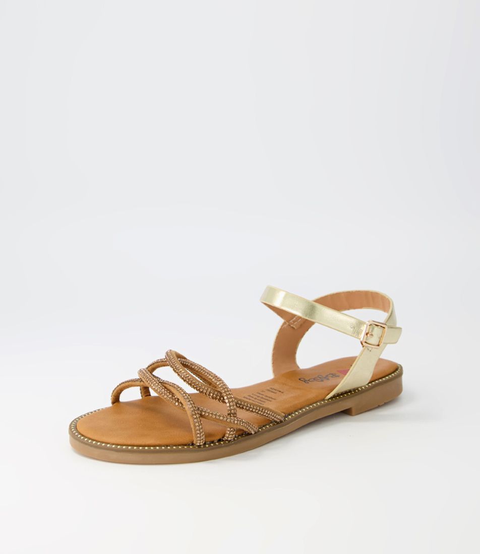 Ashlyn Gold Multi Sandals