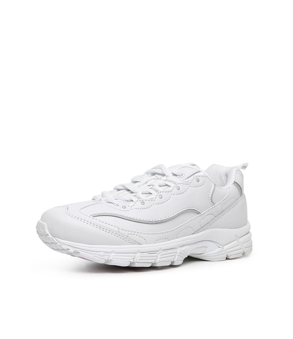 SCOOT SNR WHITE LEATHER