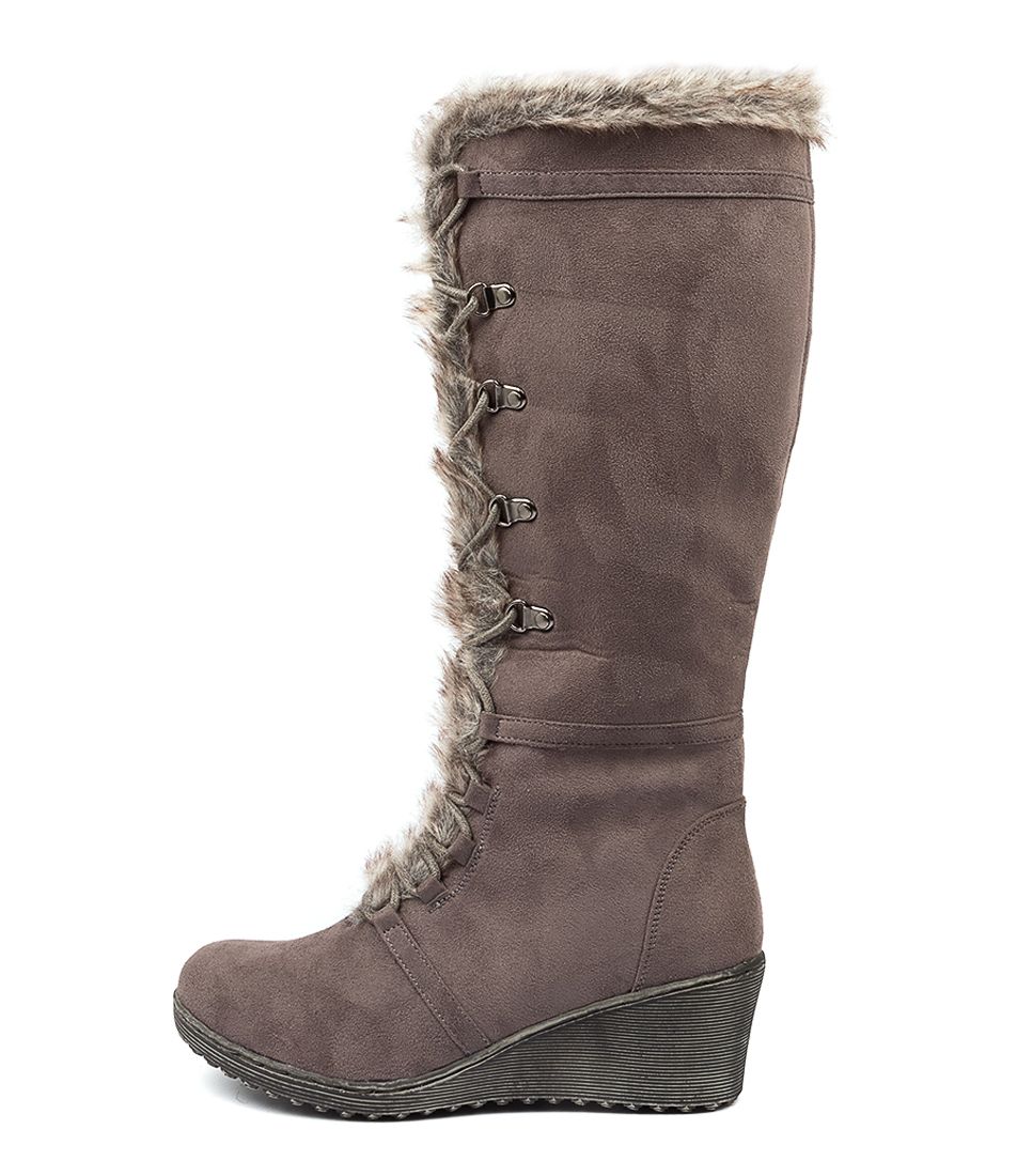 TOMMYLEA GREY MICROSUEDE