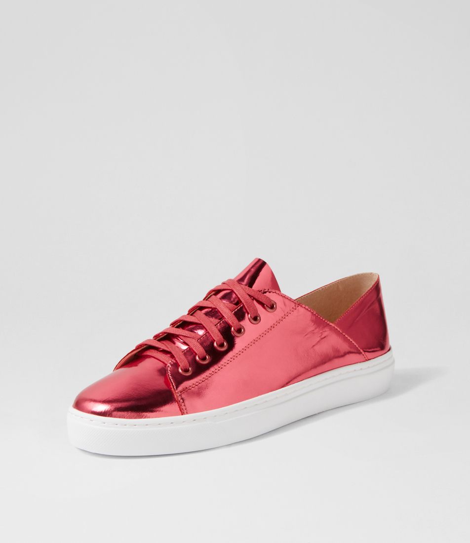 Oaks Guava Metallic Leather Sneakers
