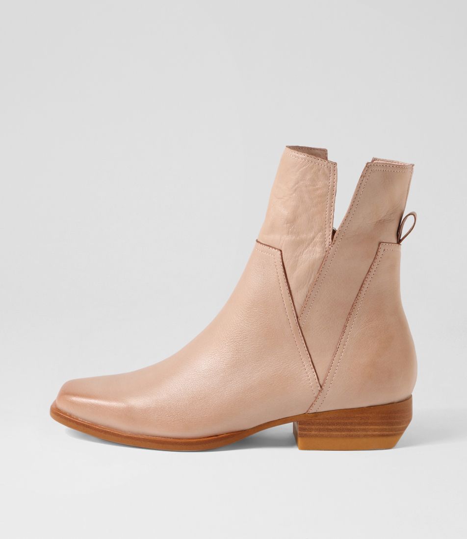 Gaines Cafe Leather Ankle Boots