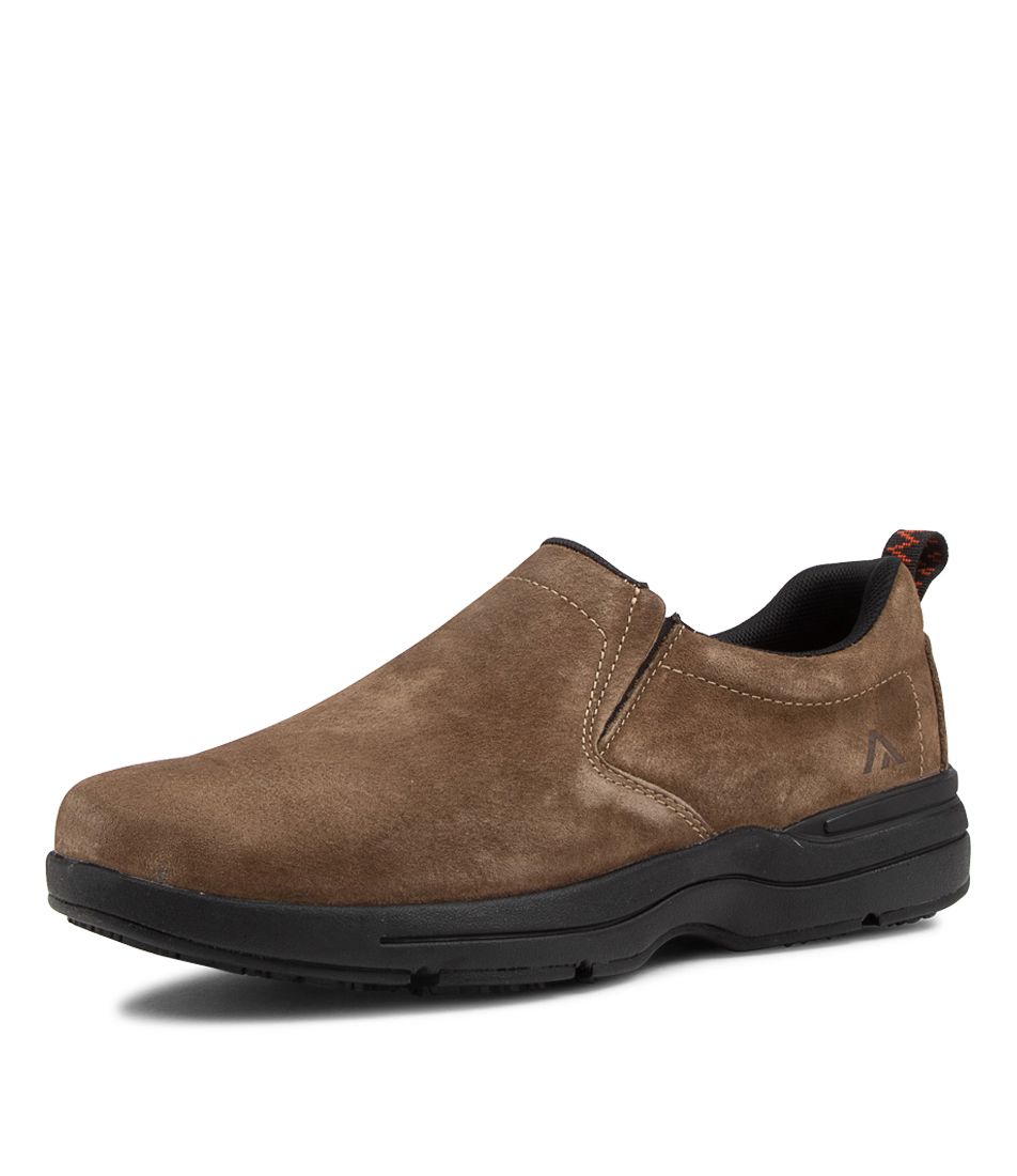 ROCCO TAUPE SUEDE SLIP ONS