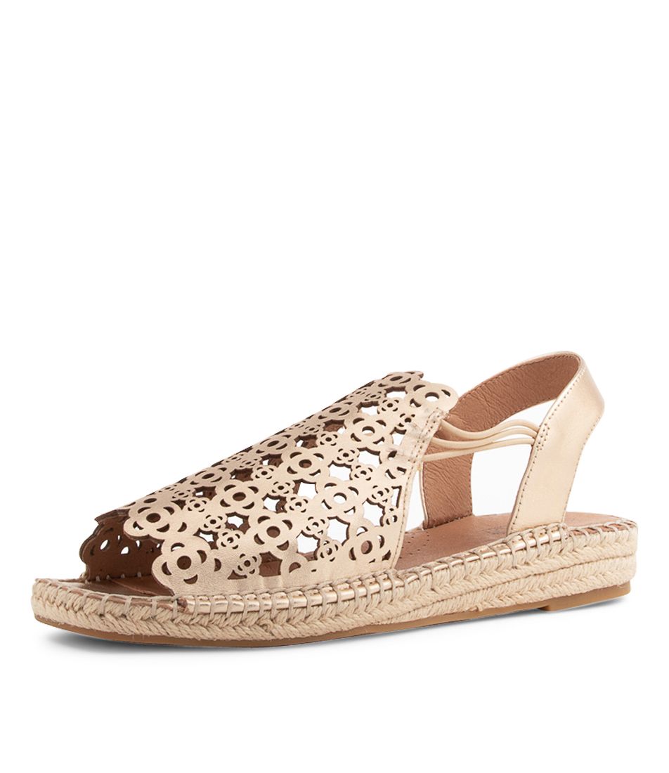 Precho Platinum Leather Sandals