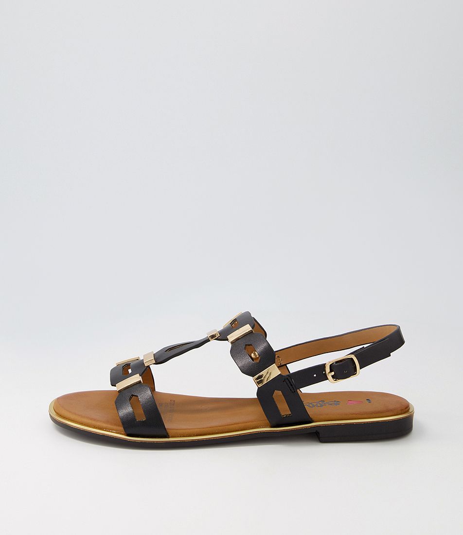 Eponie Black Sandals