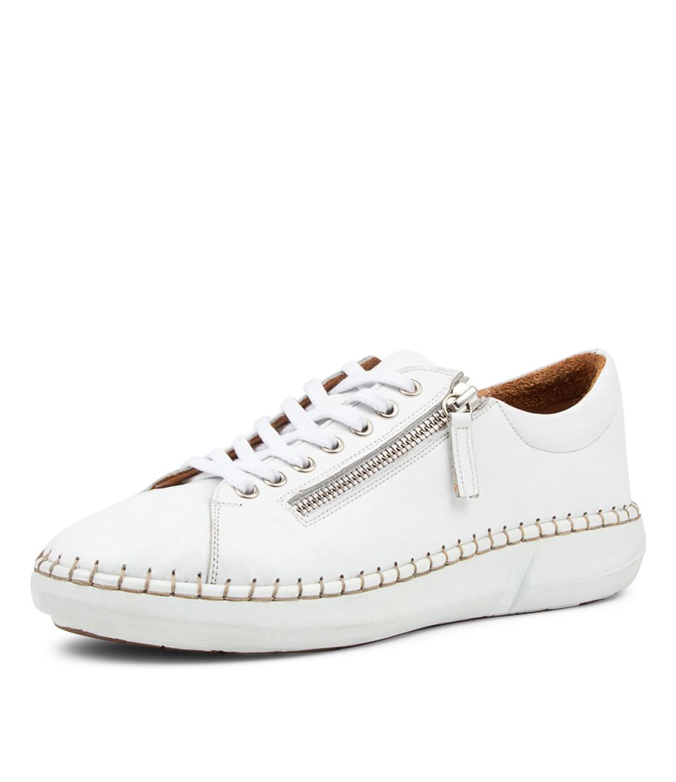 Position White Leather Sneakers