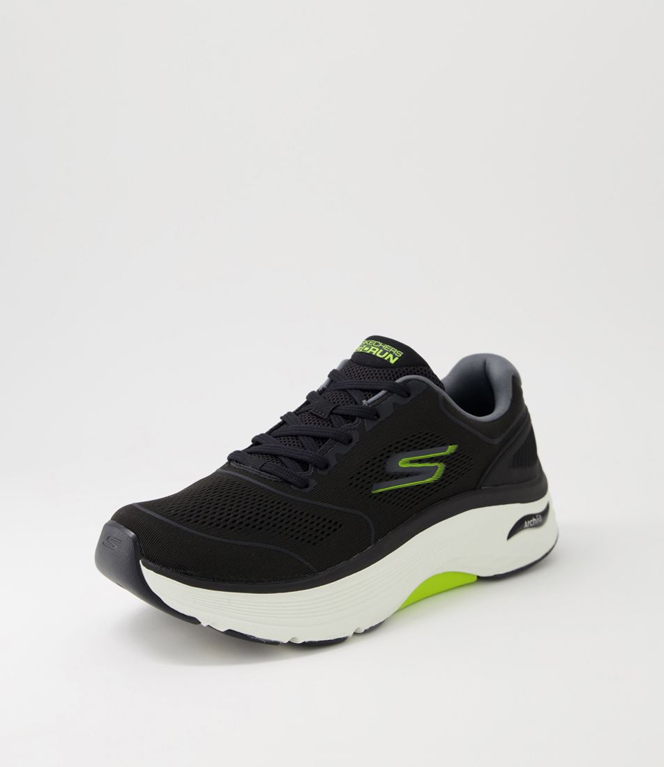 Max Cushioning Af Black Lime Mesh Sneakers