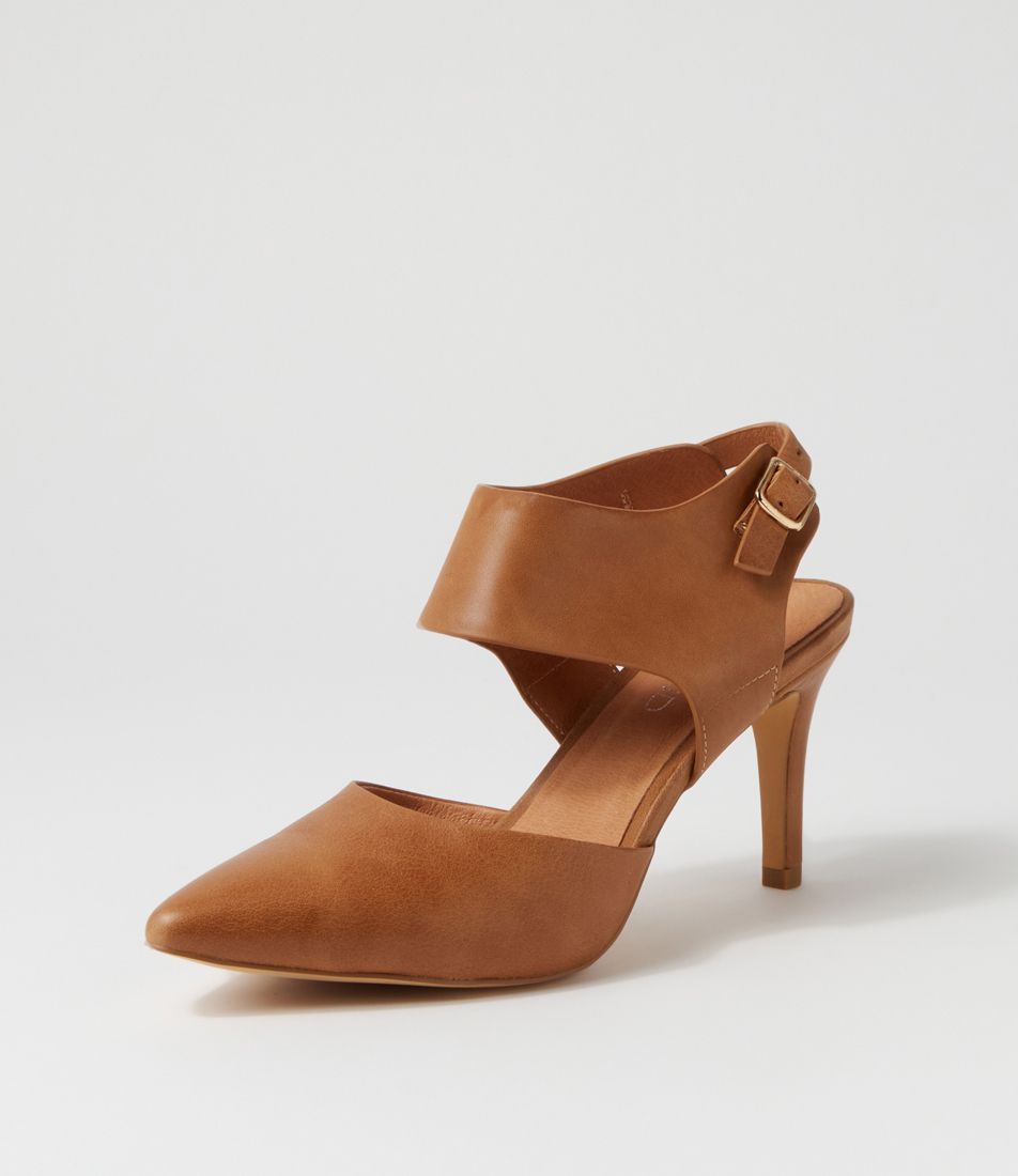 Barlina Tan Leather Heels
