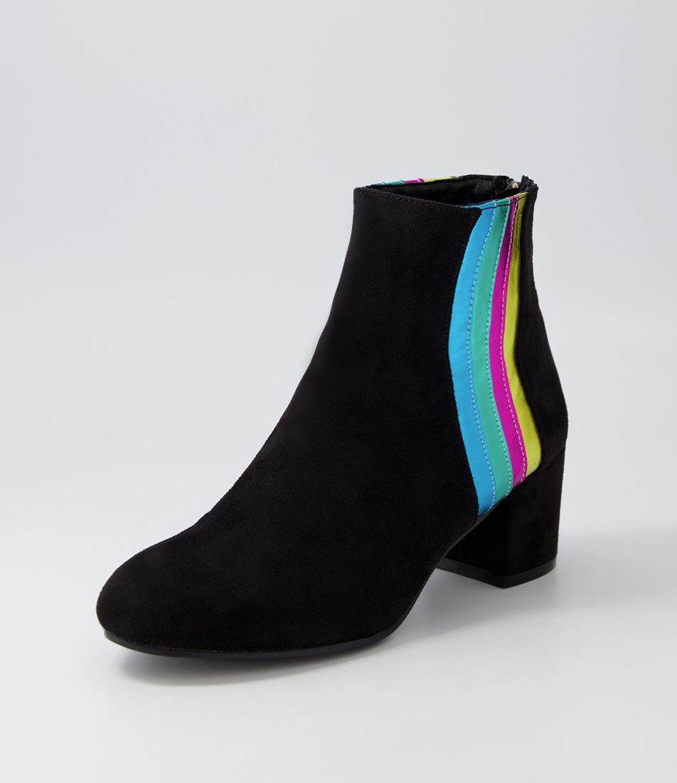 Kourtnei Black Multi Ankle Boots