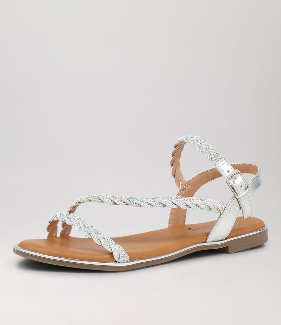 Ezzi Silver Sandals