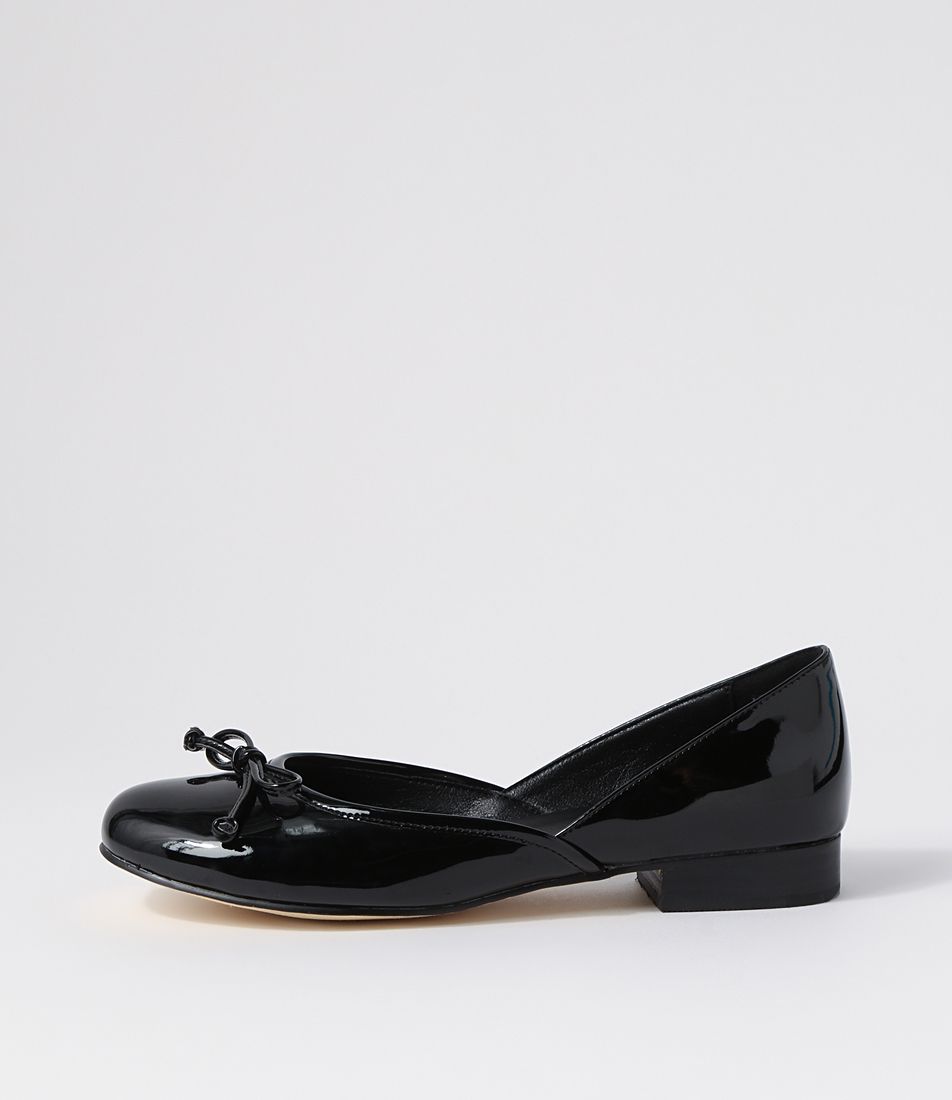 Alwin Black Patent Pu Ballet Flats