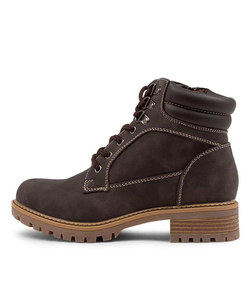 Anitos Chocolate Lace Up Boots