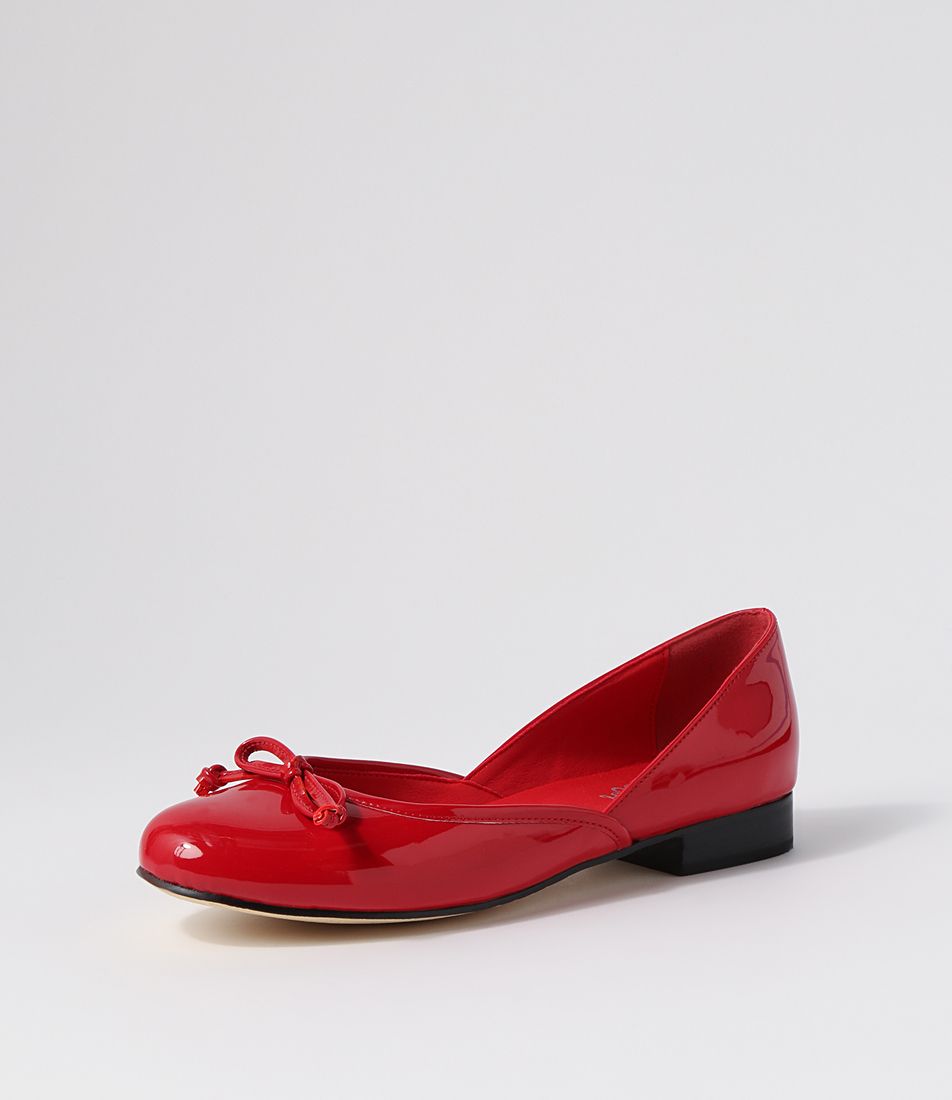 Alwin Dark Red Patent Pu Ballet Flats