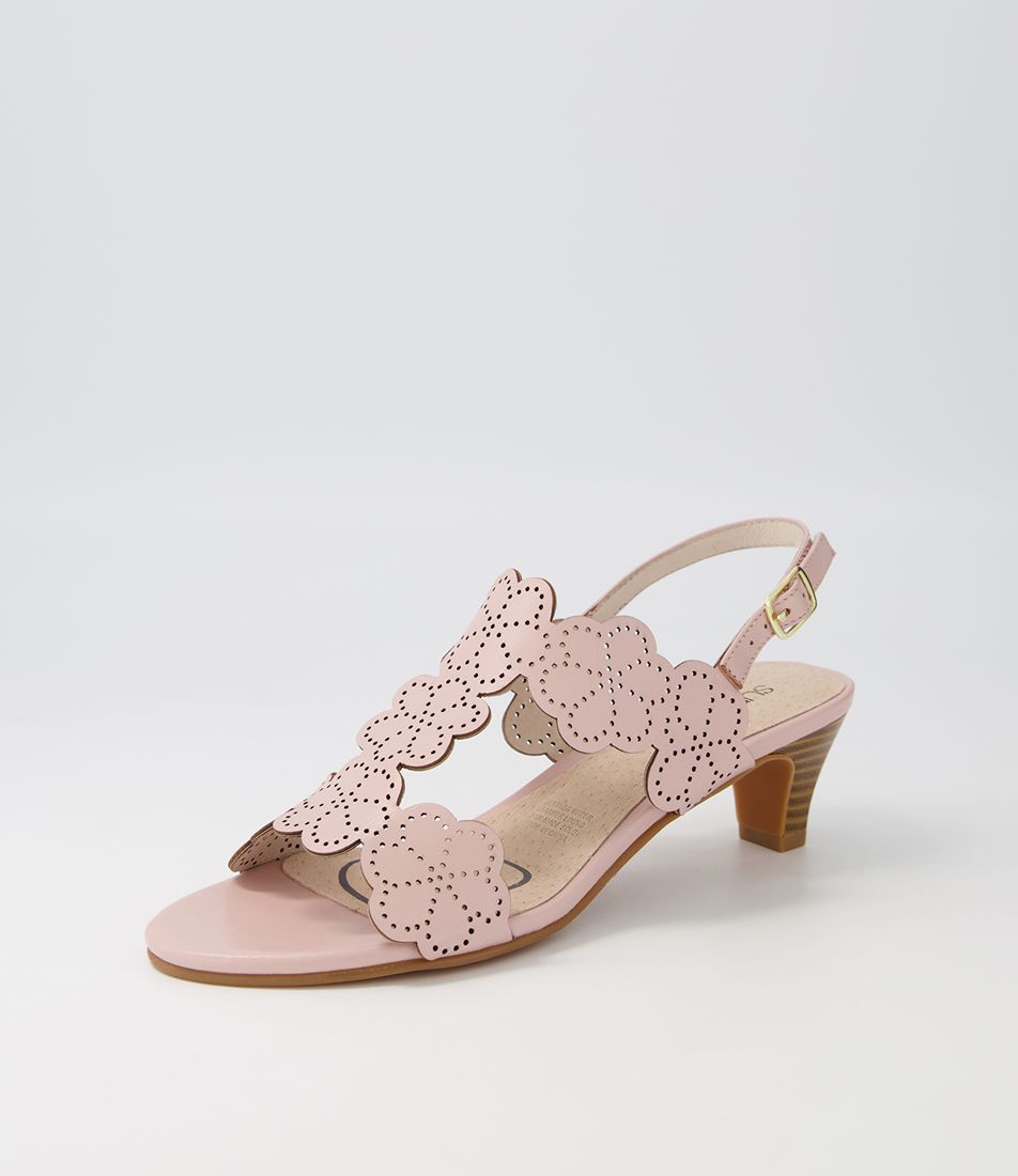 Dames Blush Leather Sandals