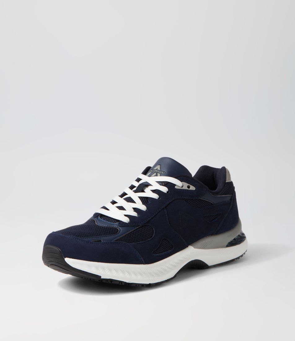 Crib Navy Suede Sneakers