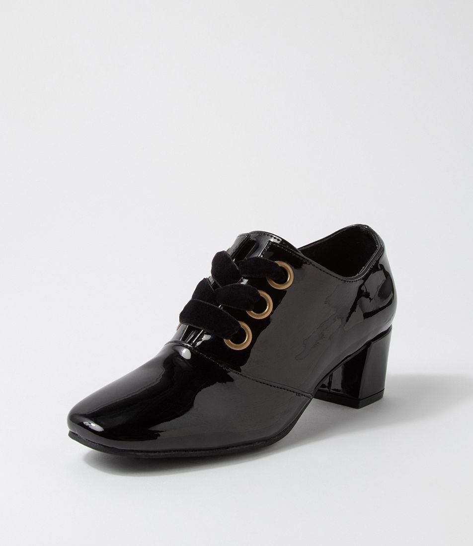 Helix Black Patent Pu Heels