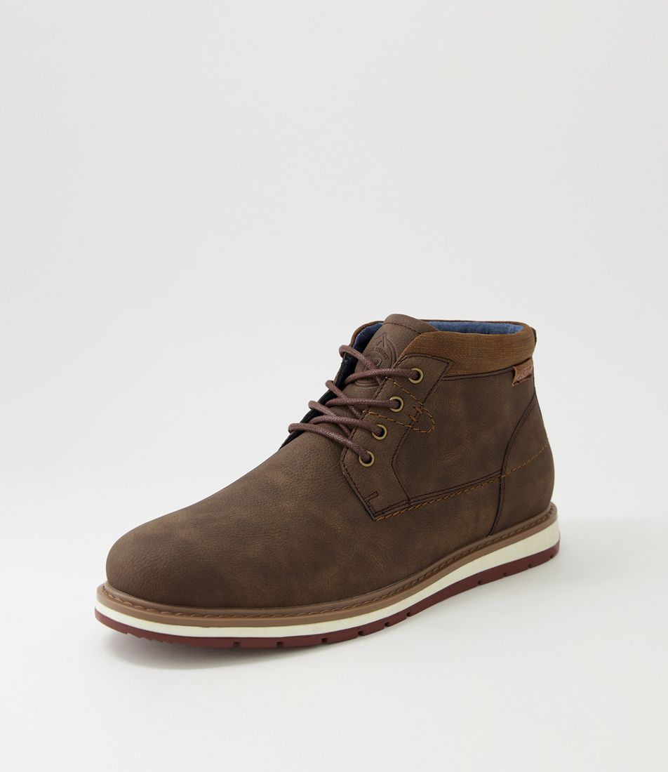 Dillon Brown Lace Up Boots