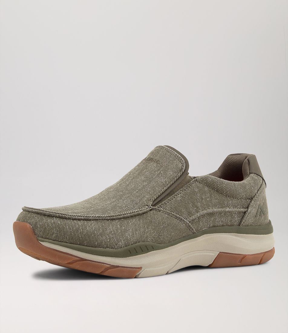 Zibo Khaki Canvas Sneakers