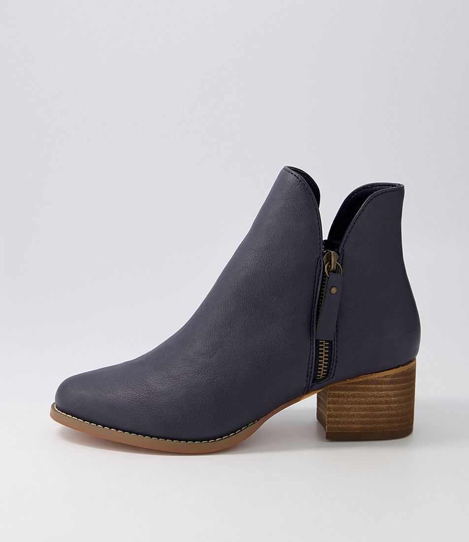Lomardo Dark Blue Ankle Boots