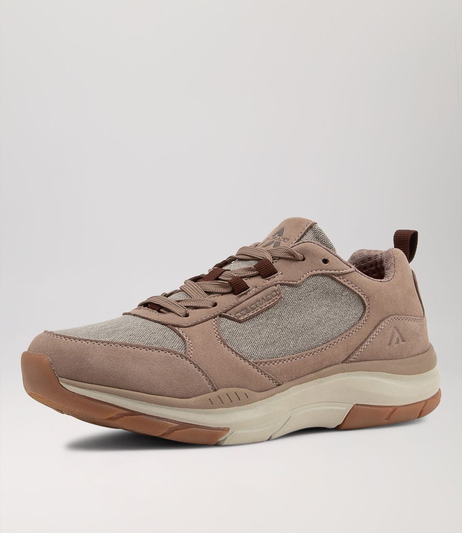 Zander Taupe Microsuede Sneakers