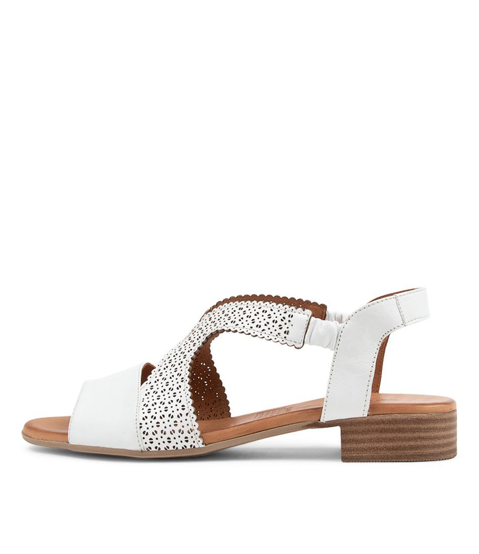 Canada White Leather Sandals