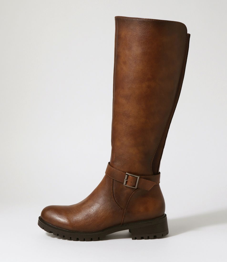 Obelvia Mid Brown Knee High Boots