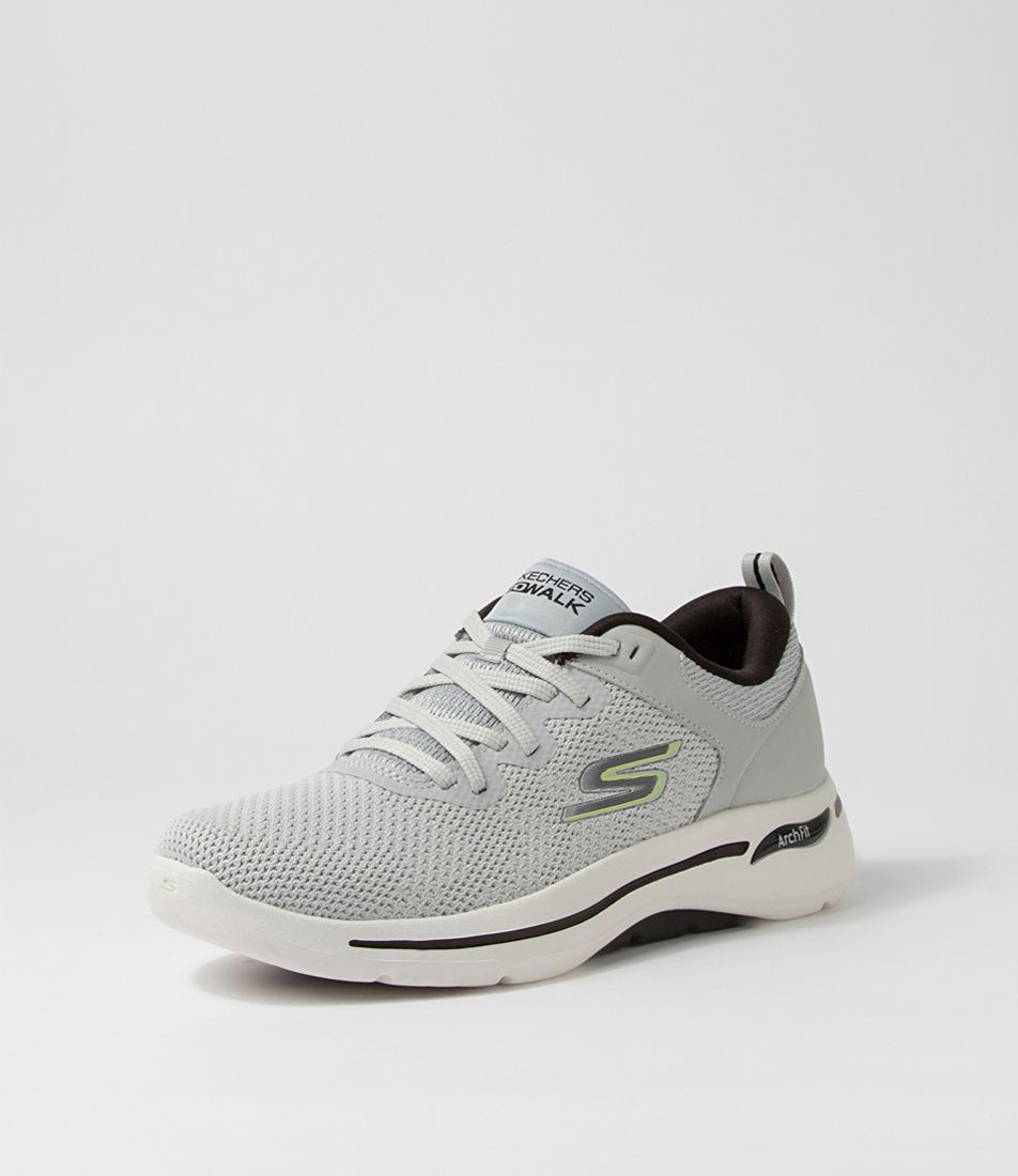 Go Walk Arch Fit Light Grey Mesh Sneakers