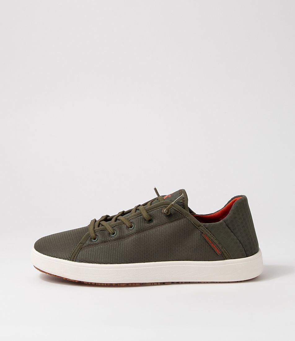 Nai M Khaki Mesh Sneakers