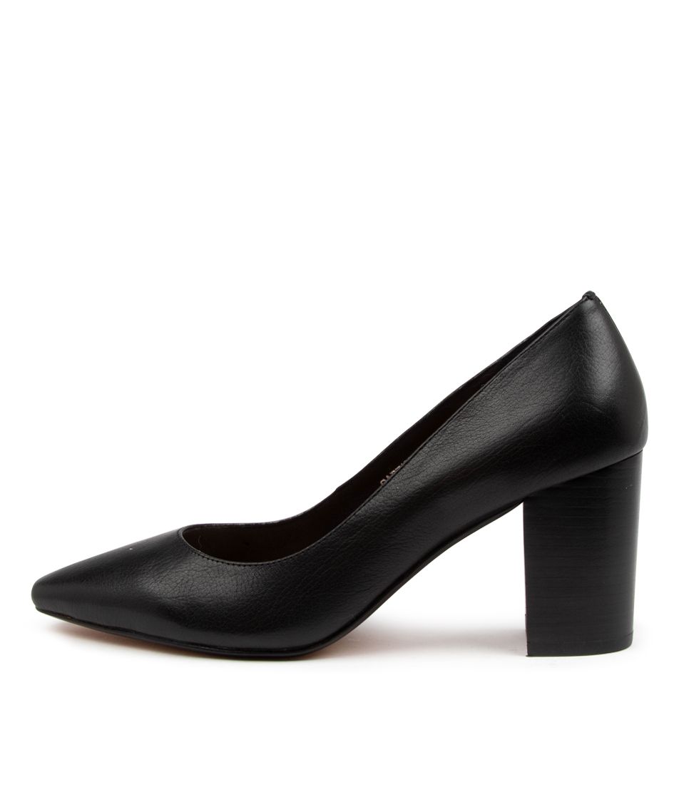 SABENA BLK-BLK HEEL LTHER