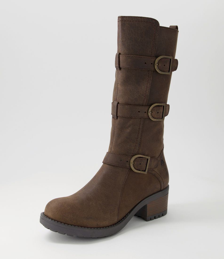 Fanclub Brown Crazyhorse Leather Knee High Boots