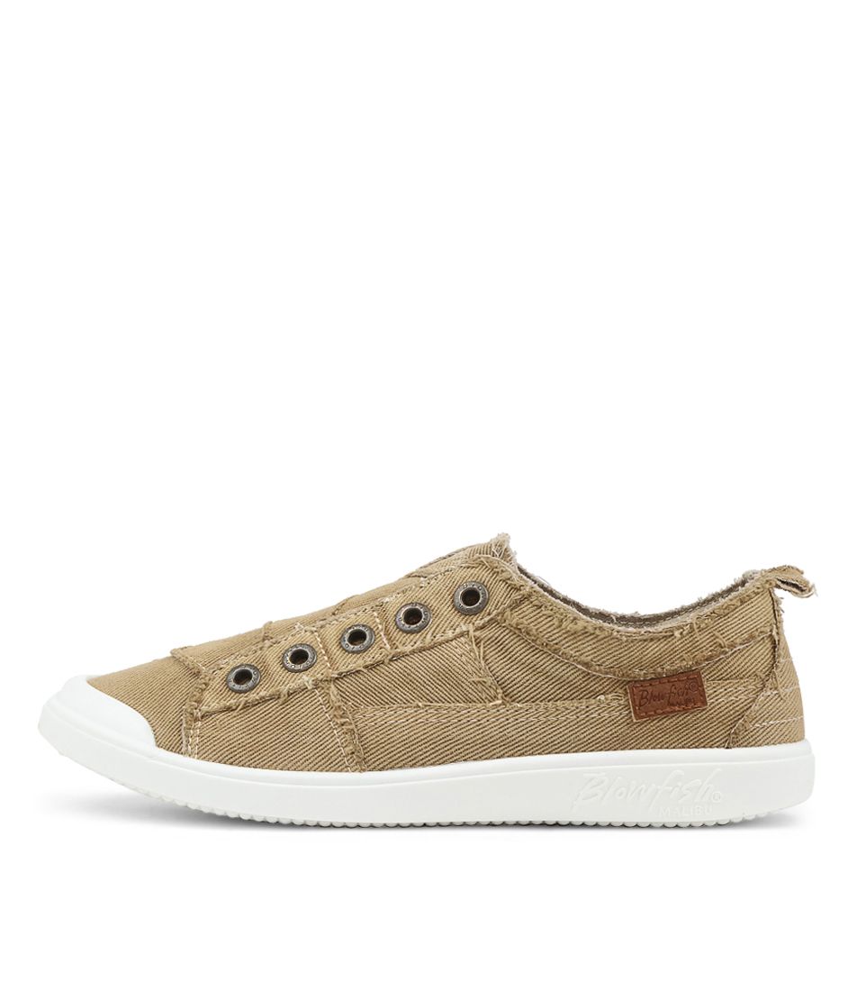 Vara Cream Coffee Canvas Sneakers