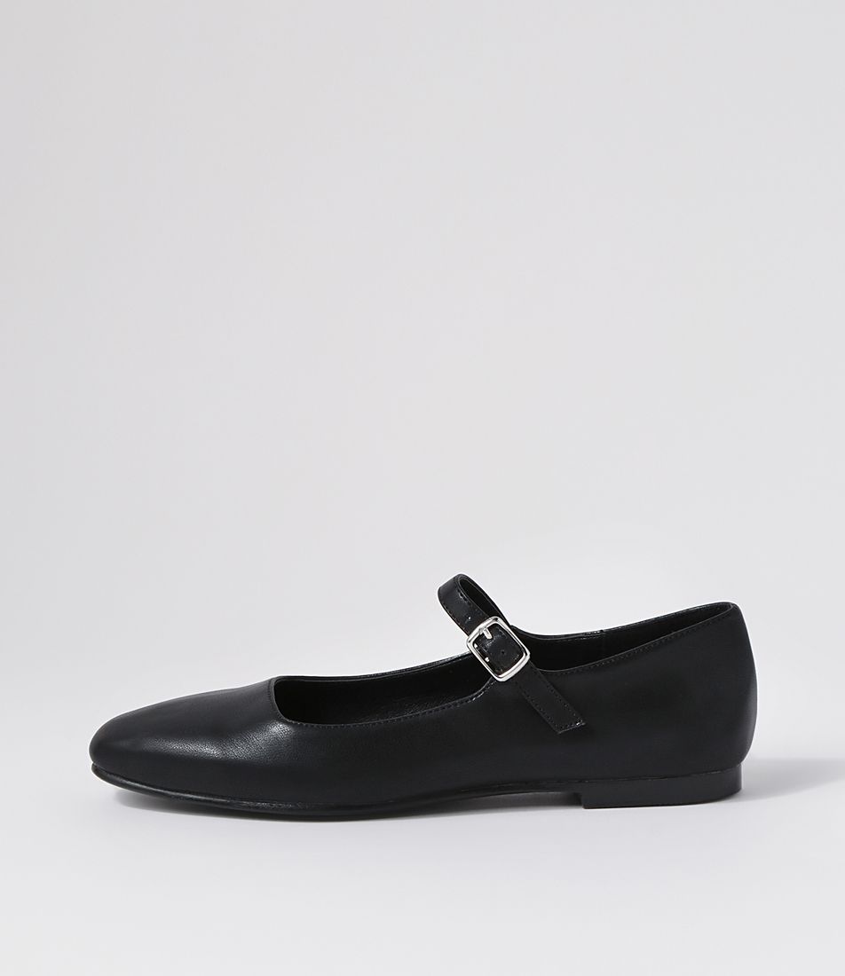 Shalink Black Flat Shoes