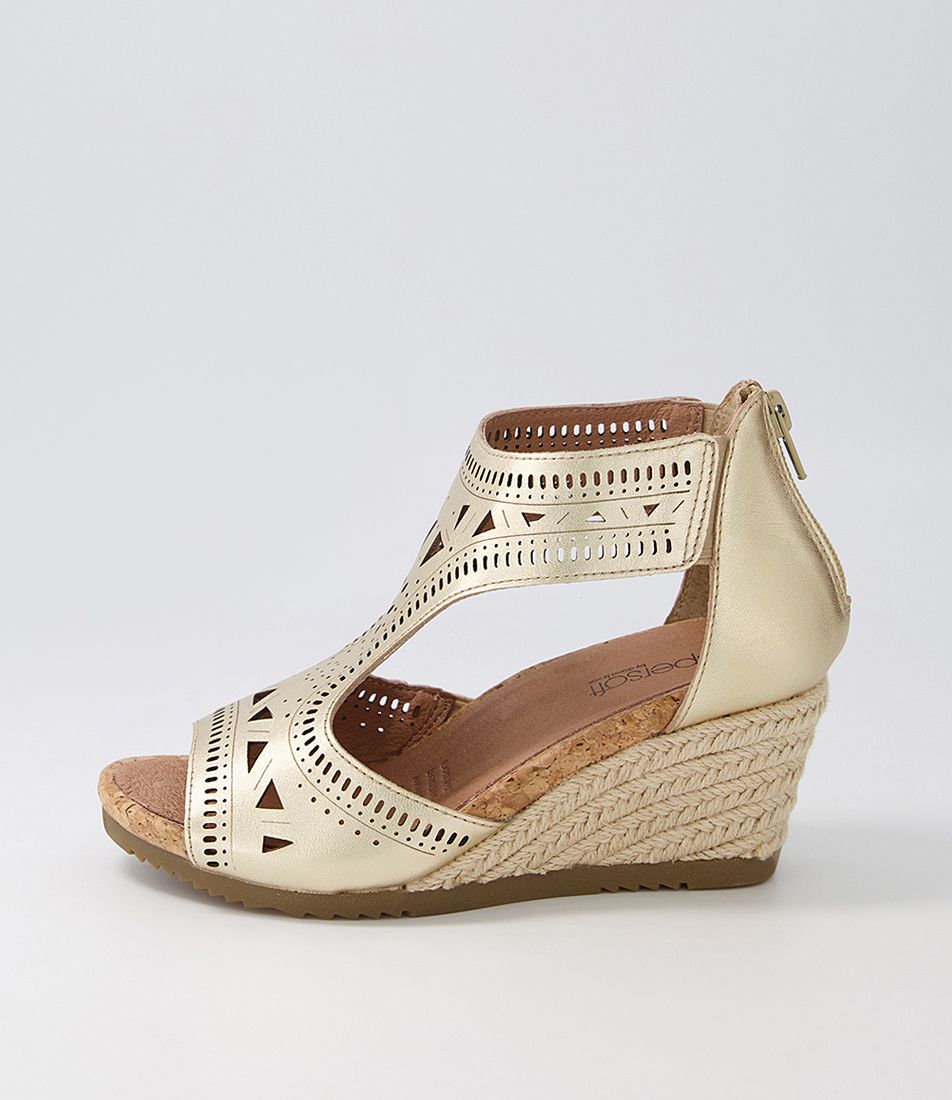 Alain Platinum Leather Espadrilles