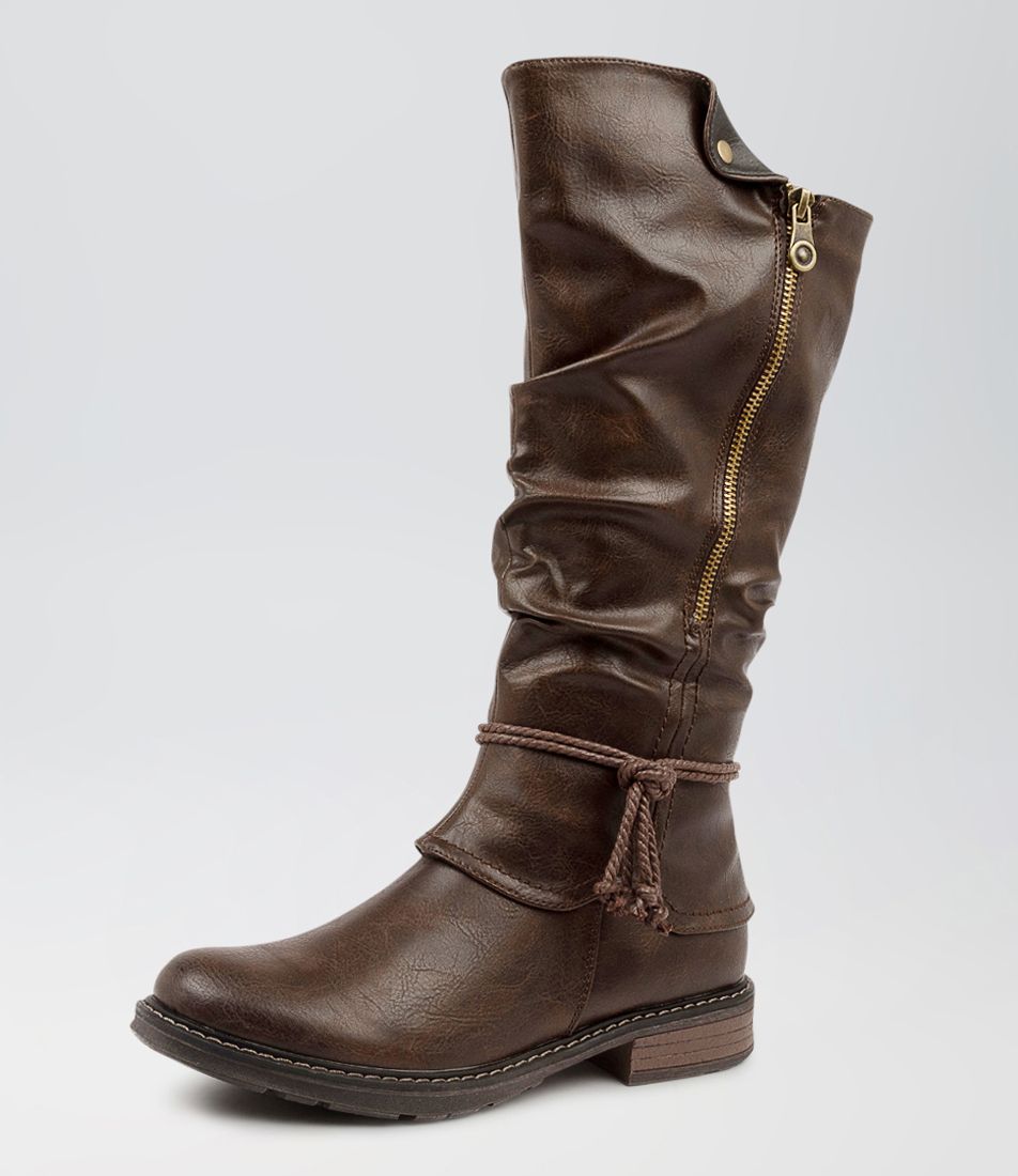 Maldivian Choc Smooth Knee High Boots