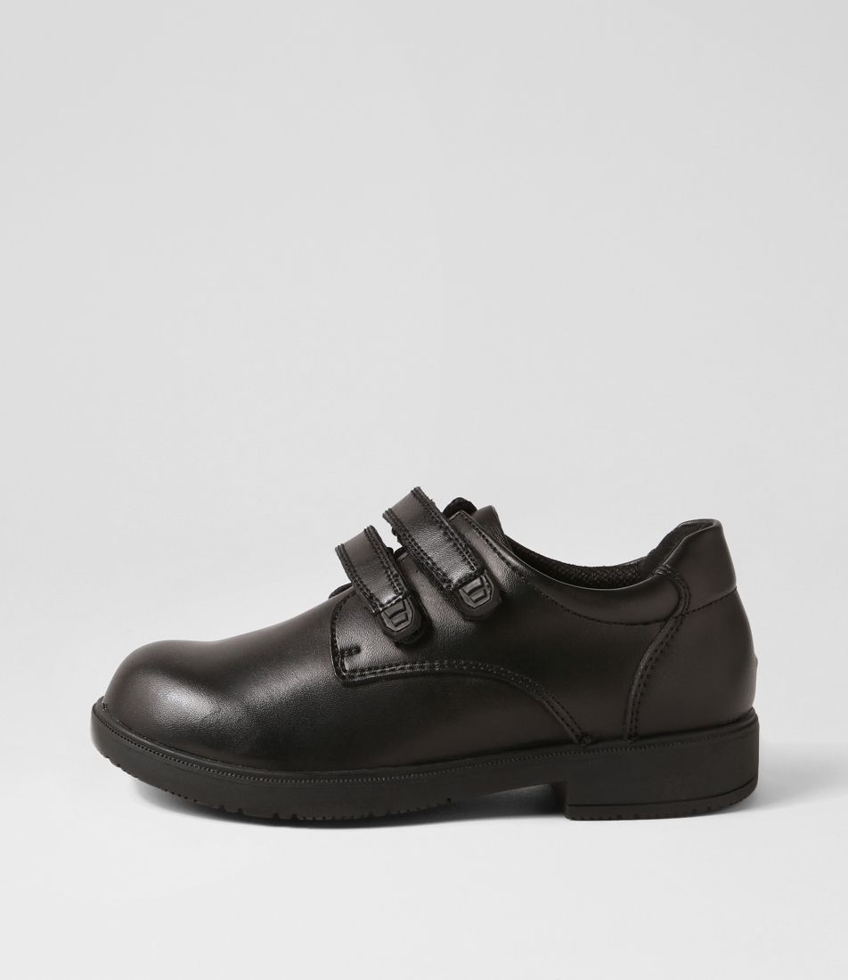 Alex Ii Black Leather Flat Shoes