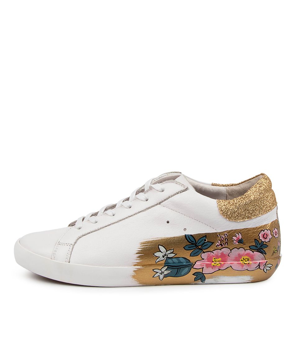 EMONI WHITE-GOLD LEATHER