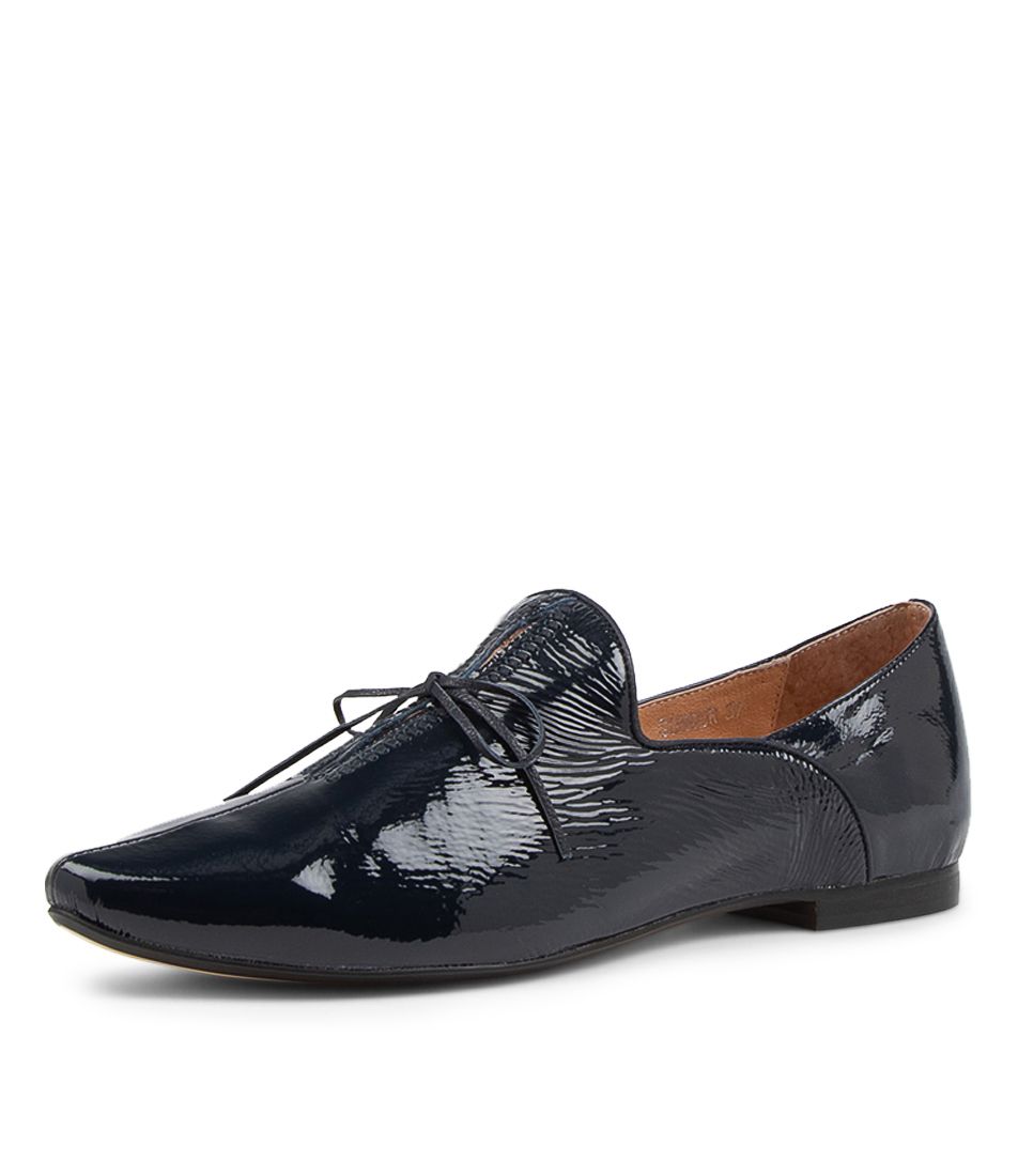 Sommer Navy Patent Leather Loafers
