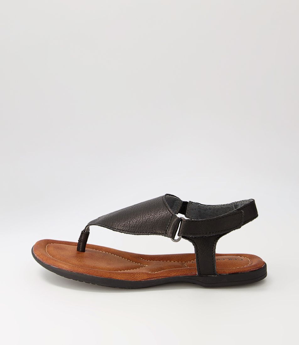 Kristian Black Leather Sandals