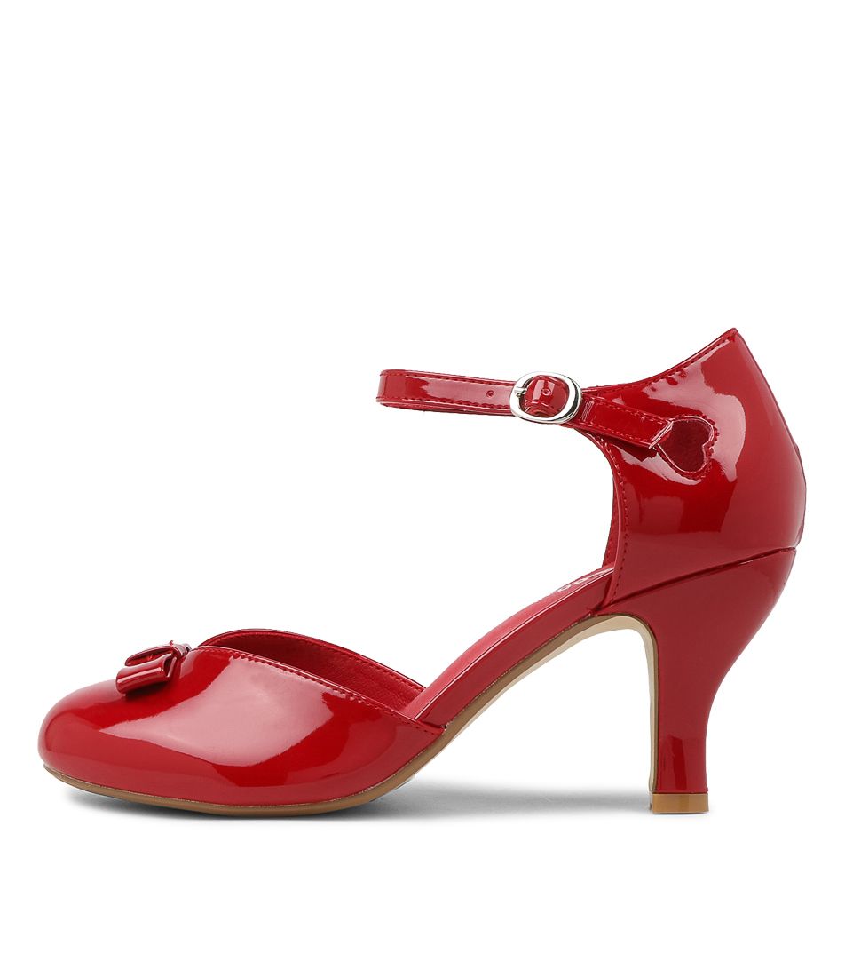 Moore Red Patent Pu Heels