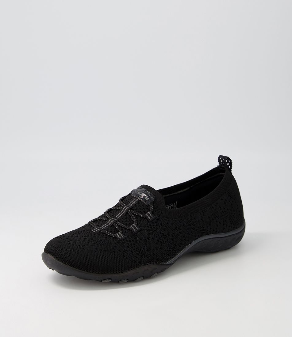 Breathe Black Textile Sneakers